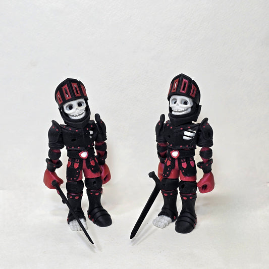 Flexi Skeleton Figurines with Removable Swords