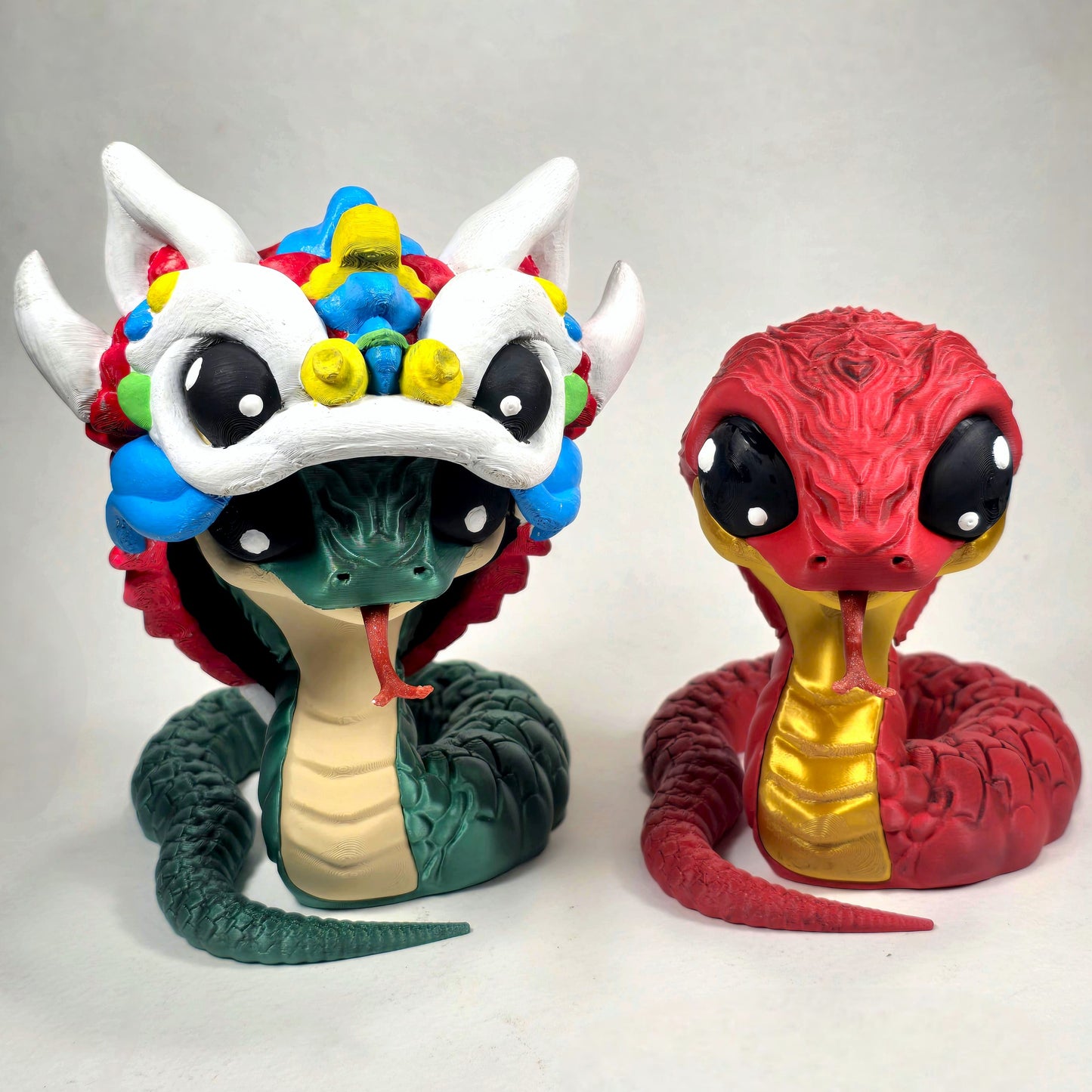 Good Luck Year of the Snake Figurine | Hand-Painted & Original Design
