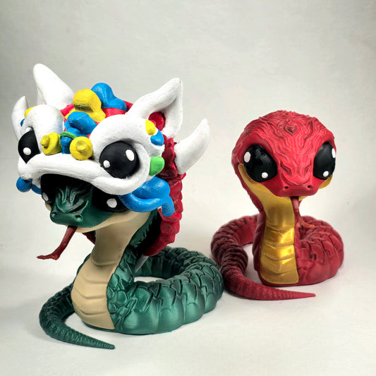 Good Luck Year of the Snake Figurine | Hand-Painted & Original Design