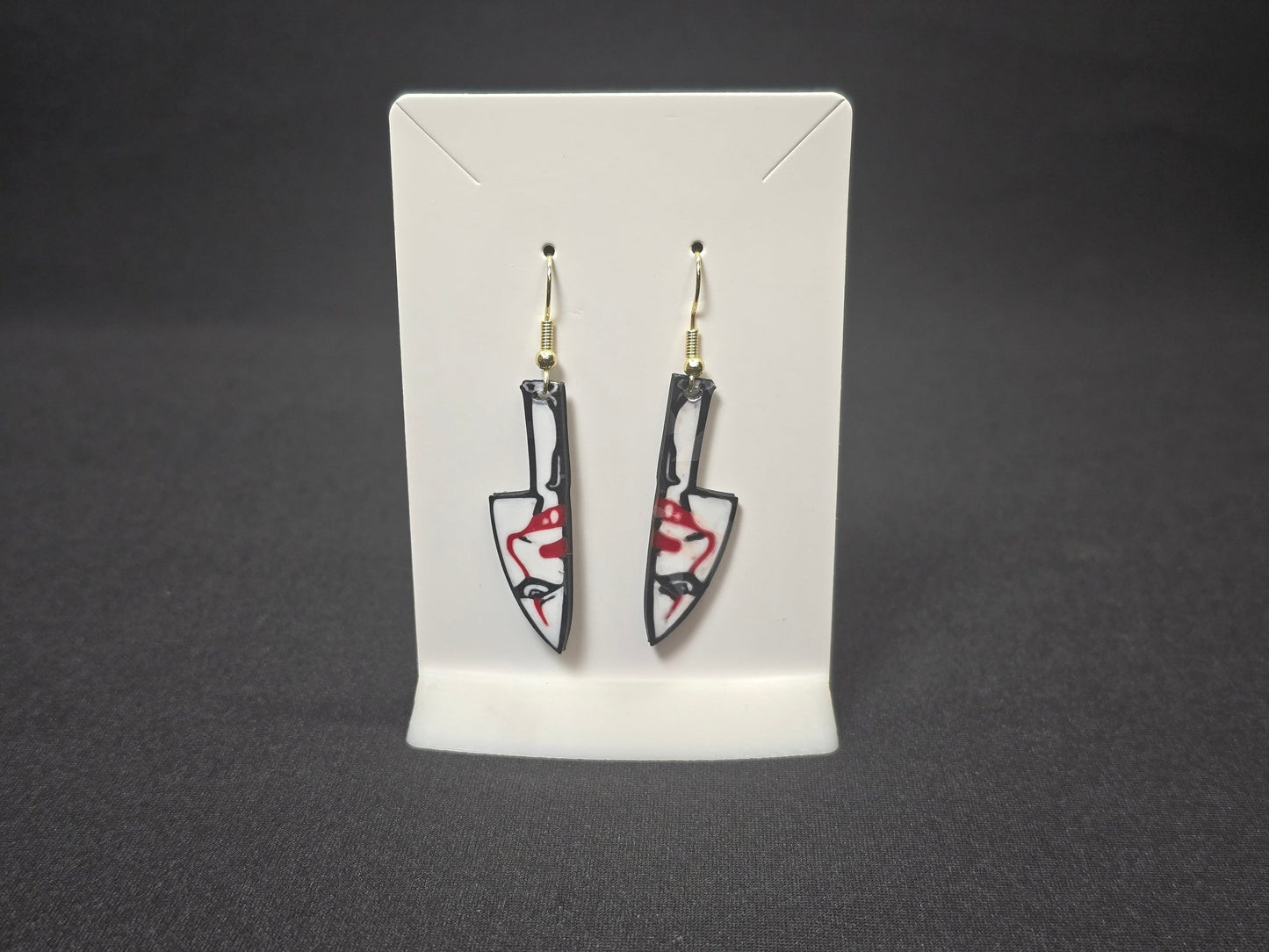 Horror Themed Earrings, Slasher Film Earrings, Halloween Jewelry