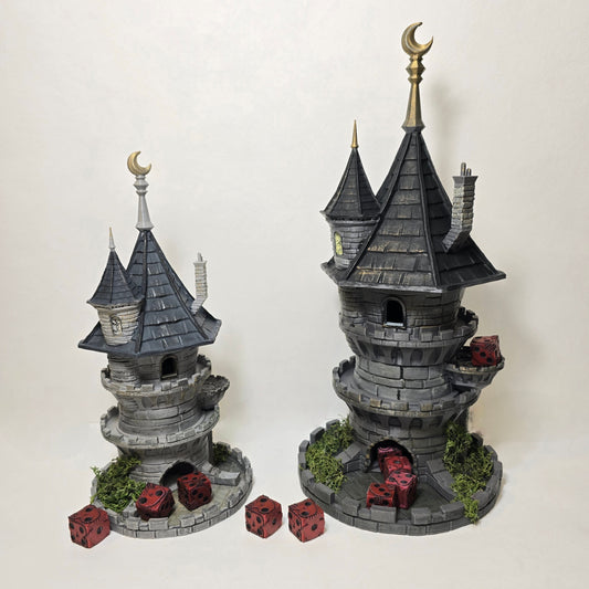 Dice Tower | Medieval Themed | Artisan Hand Painted | D&D
