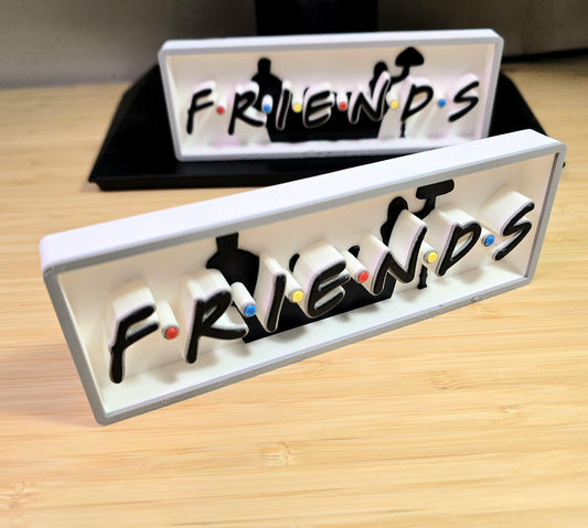 Friends-Inspired 3D Logo Wall Decor