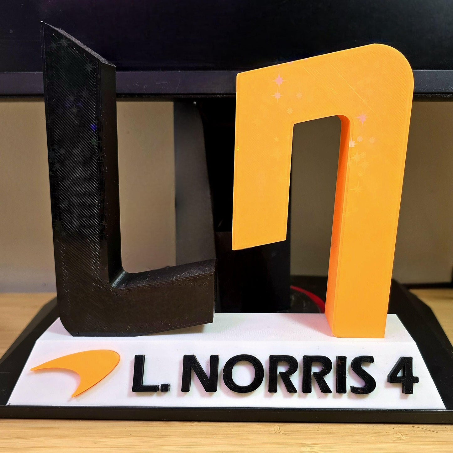 Lando Norris F1 Inspired Desk Display – 3D Printed Fan Art Tribute