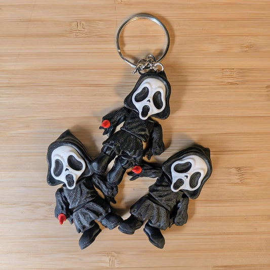 Scary Scream Mask Mini Keychain
