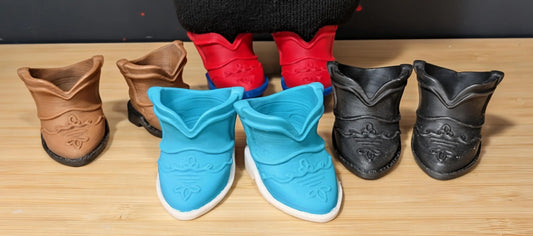 Cowboy Boots for 20cm Dolls | Custom Color Shoe and Sole