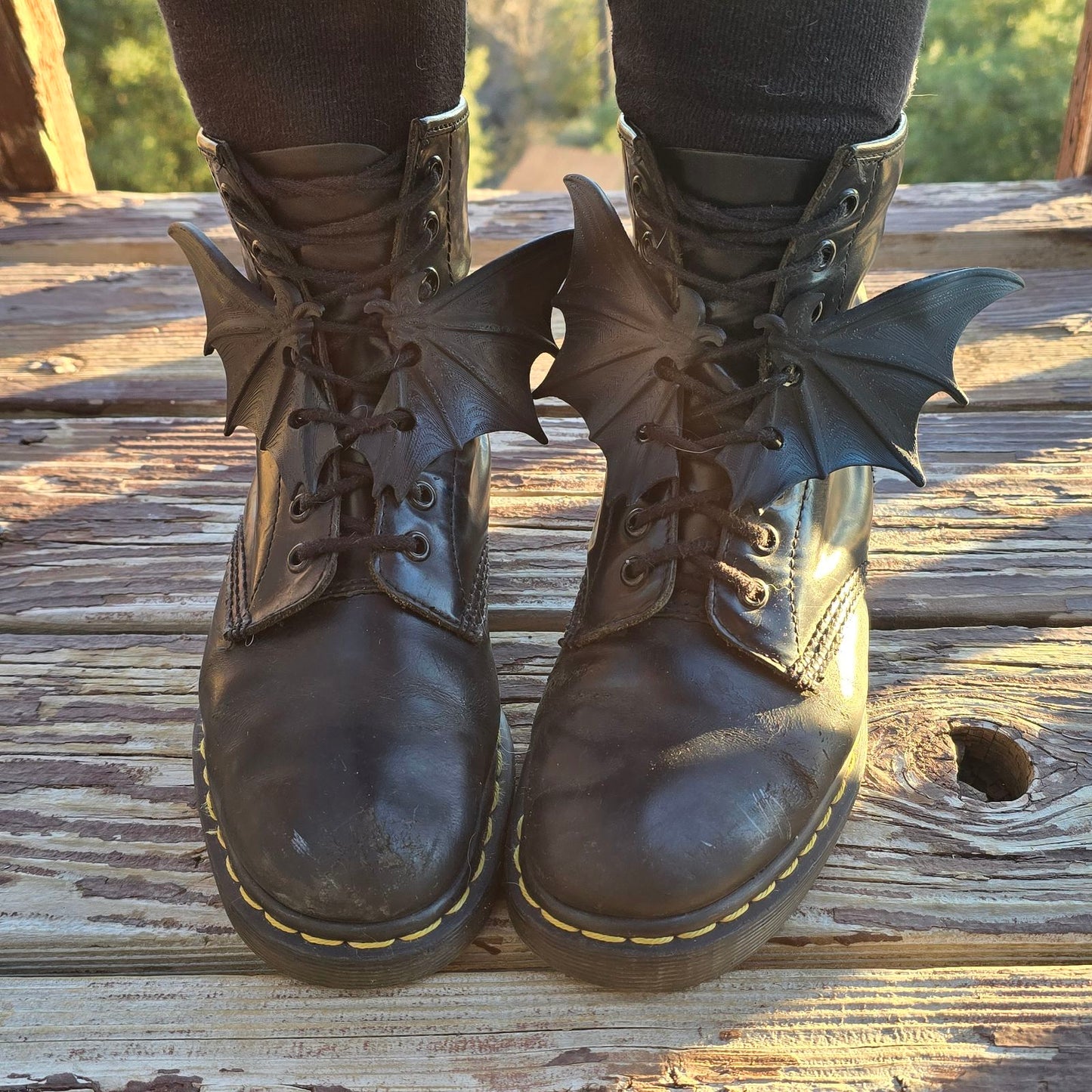 Bat Wing Boot Lace Accessory Set