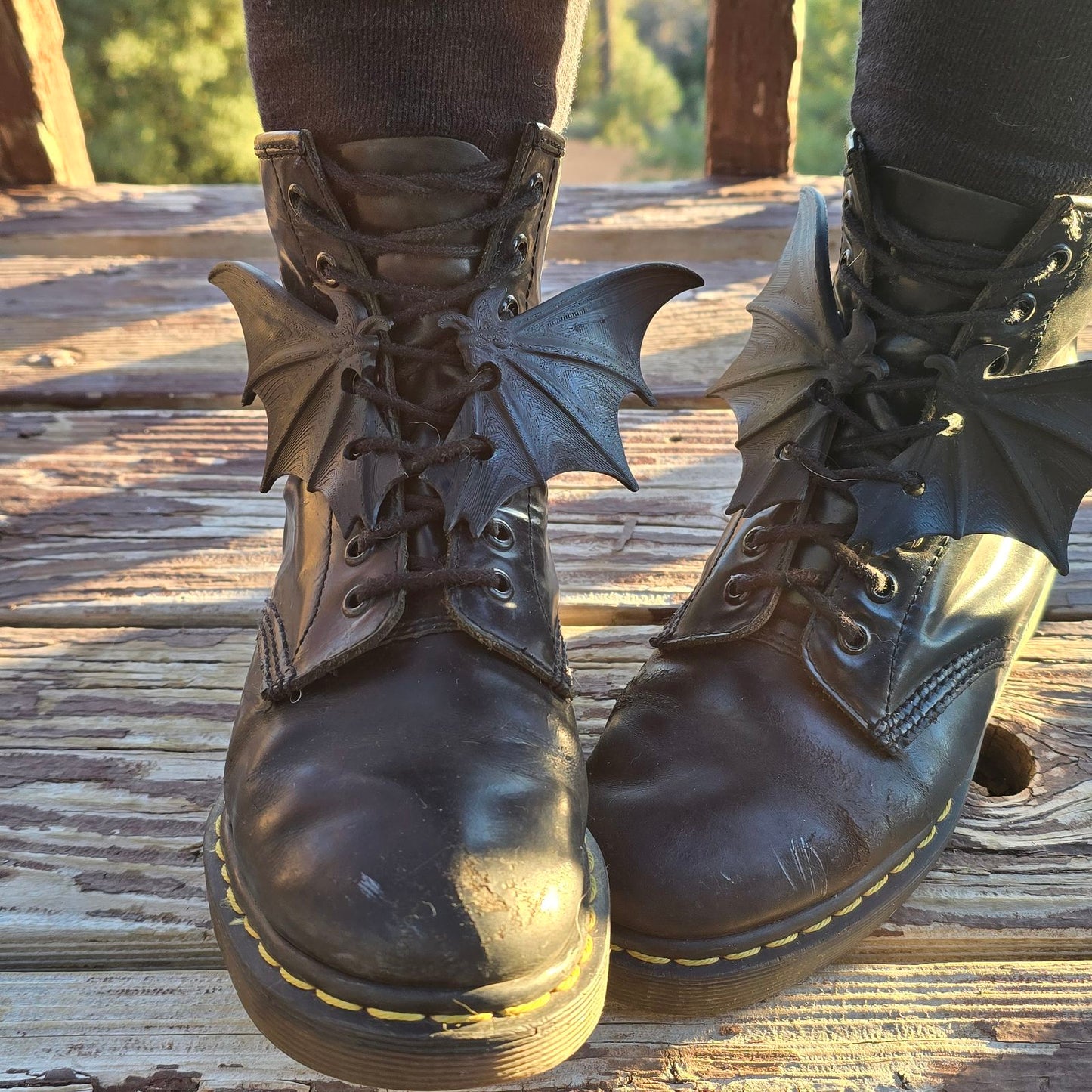 Bat Wing Boot Lace Accessory Set