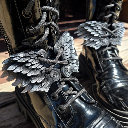 Angel Wing Boot Lace Accessory Set (4 Pieces) — Wings Only