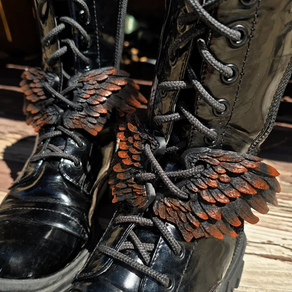 Angel Wing Boot Lace Accessory Set (4 Pieces) — Wings Only