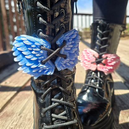Angel Wing Boot Lace Accessory Set (4 Pieces) — Wings Only