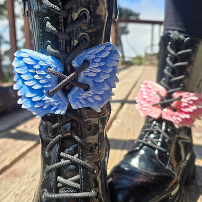 Angel Wing Boot Lace Accessory Set (4 Pieces) — Wings Only