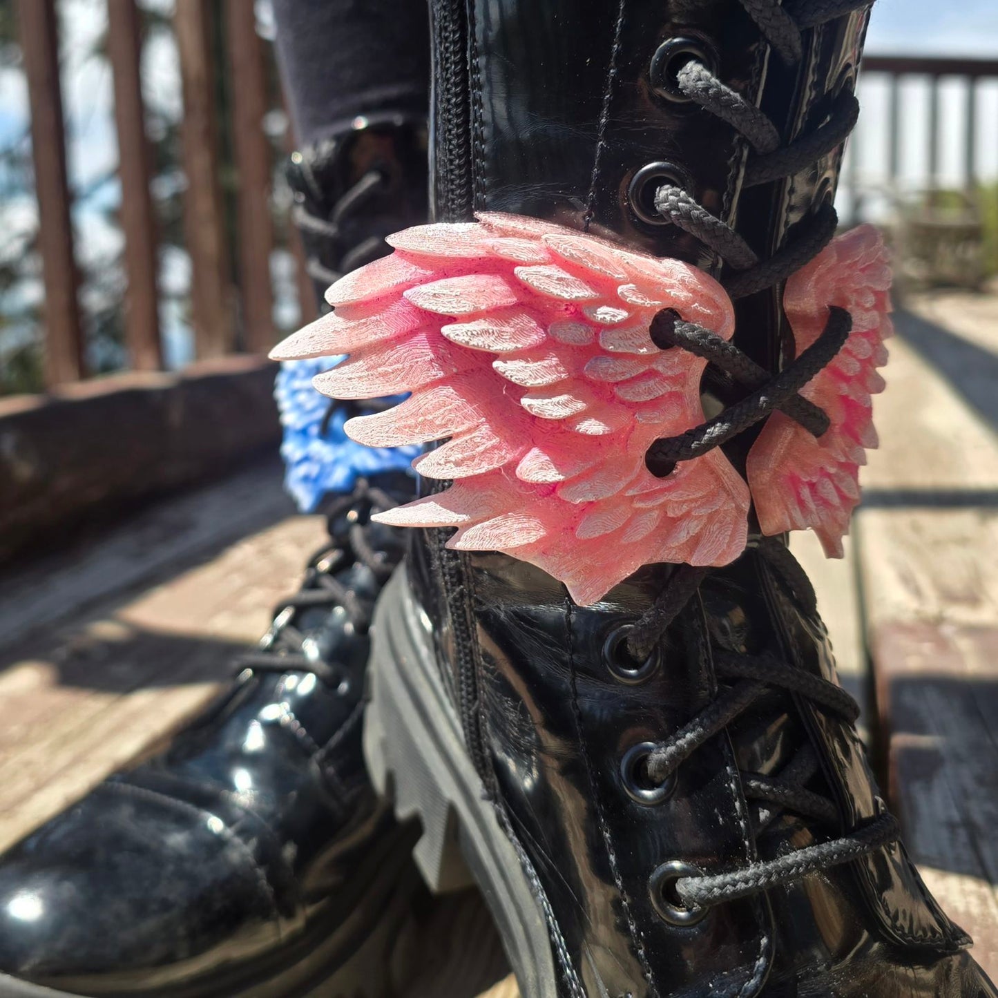 Angel Wing Boot Lace Accessory Set (4 Pieces) — Wings Only