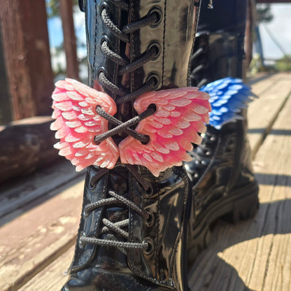 Angel Wing Boot Lace Accessory Set (4 Pieces) — Wings Only