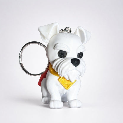 Hero Dog Keychain, Caped Pup Bag Charm, Original 3D Printed Dog Accessory