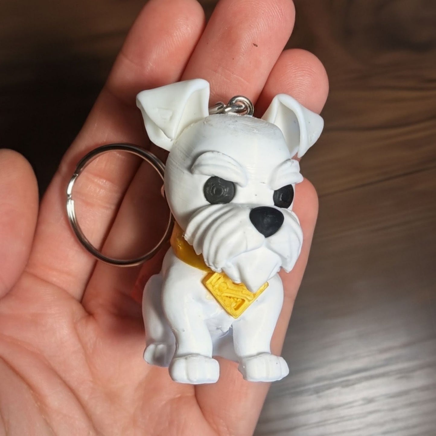 Hero Dog Keychain, Caped Pup Bag Charm, Original 3D Printed Dog Accessory