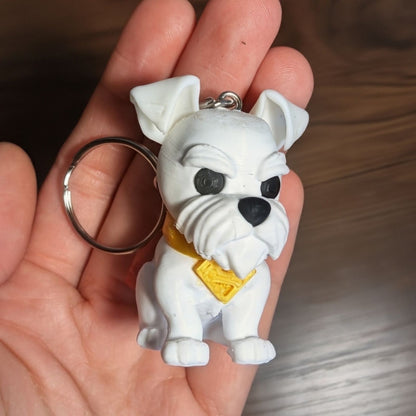 Hero Dog Keychain, Caped Pup Bag Charm, Original 3D Printed Dog Accessory