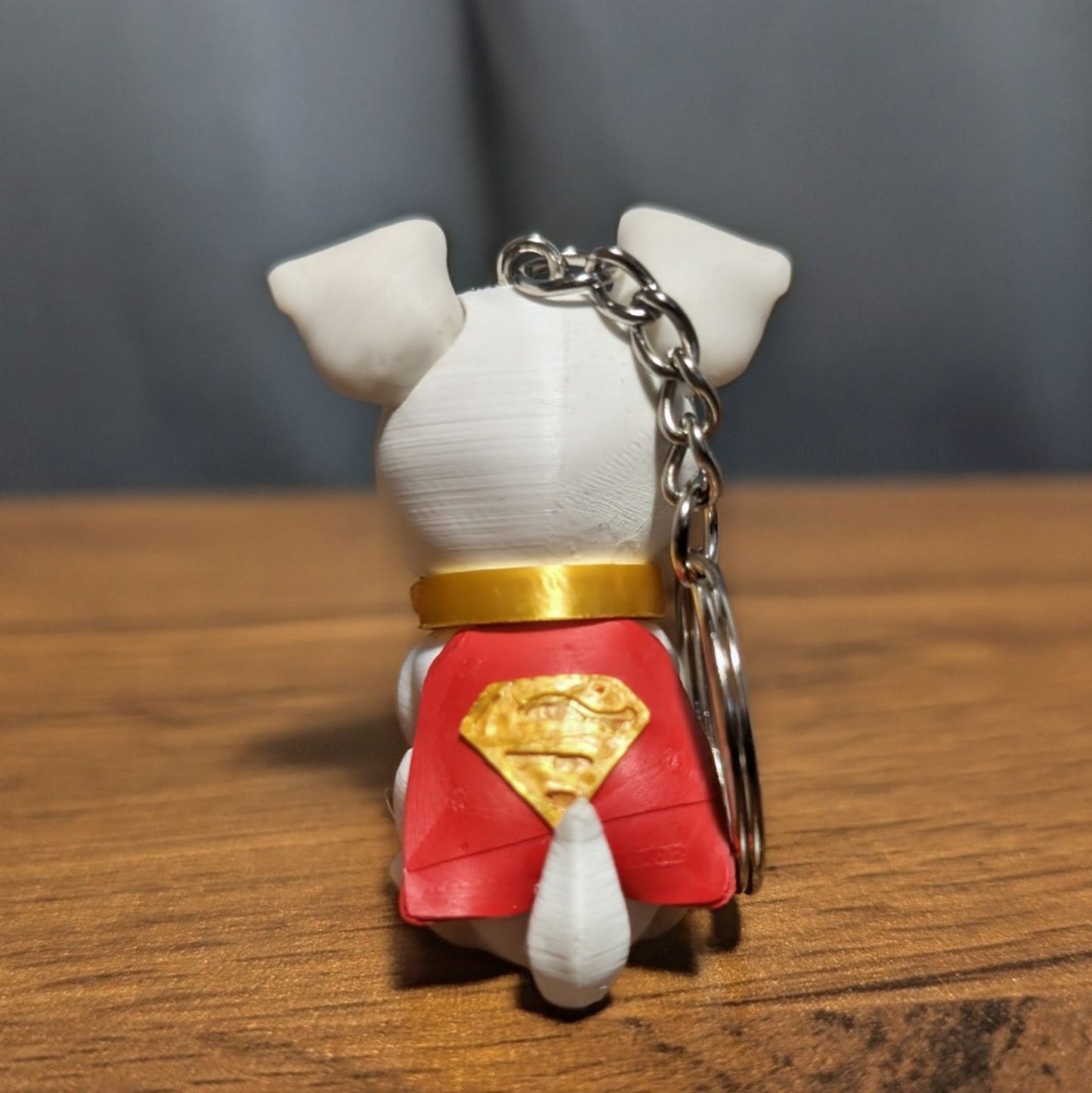 Hero Dog Keychain, Caped Pup Bag Charm, Original 3D Printed Dog Accessory