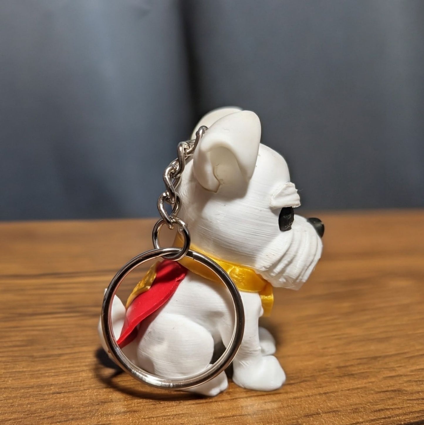 Hero Dog Keychain, Caped Pup Bag Charm, Original 3D Printed Dog Accessory