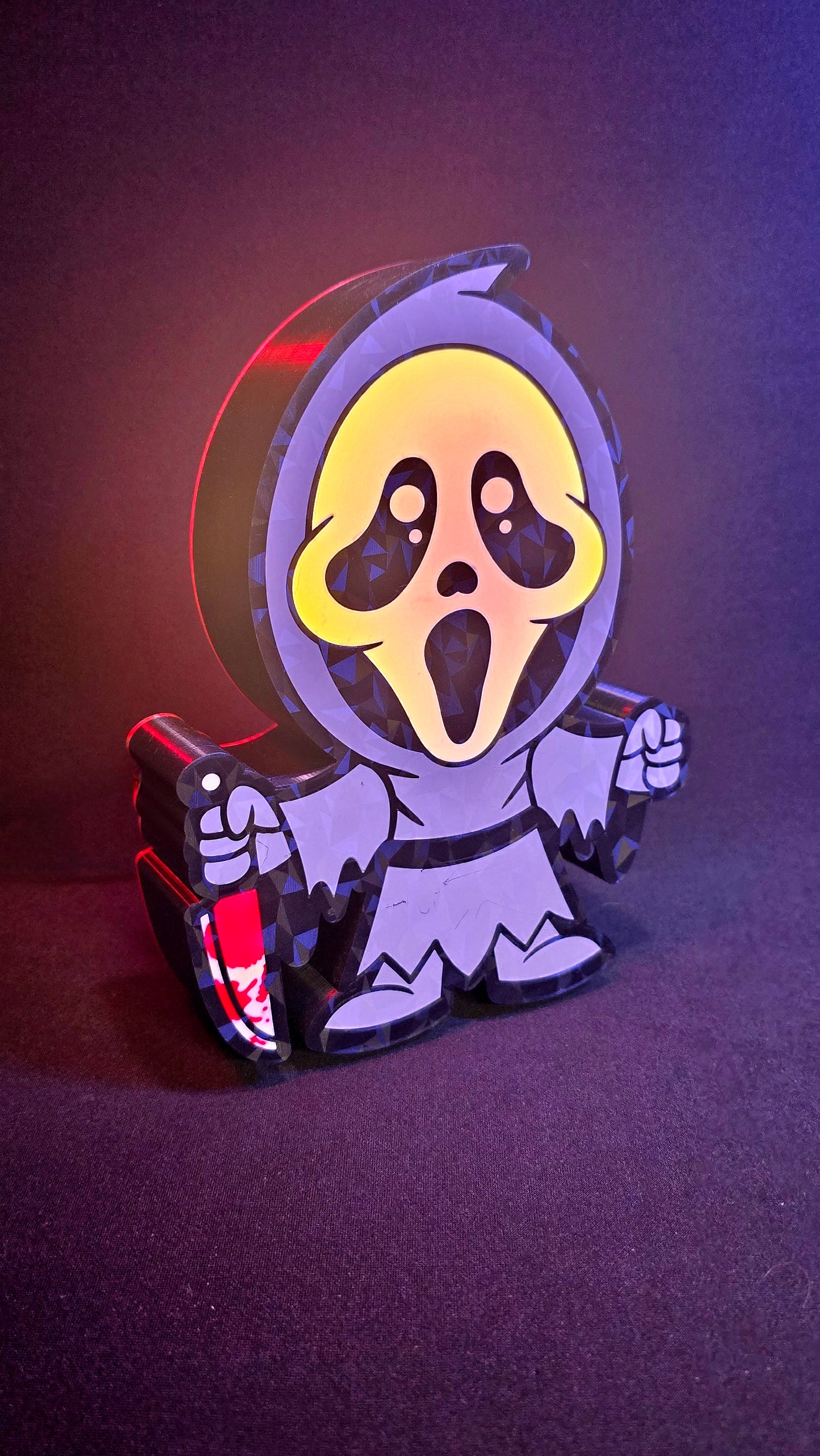 Horror-Themed LED Light Box | USB-C Powered Nightlight