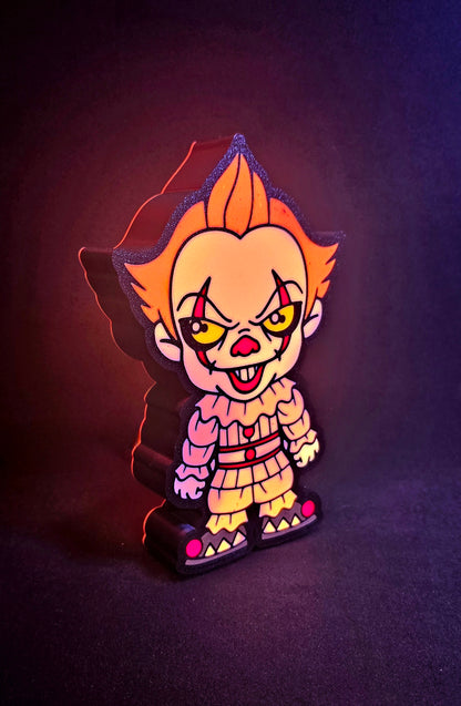 Horror-Themed LED Light Box | USB-C Powered Nightlight