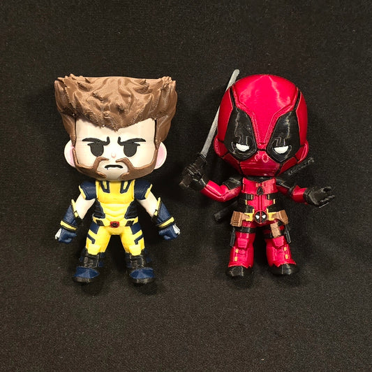 Deadpool and Wolverine Mini Figurines