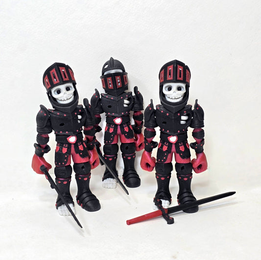 Flexi Skeleton Figurines with Removable Swords