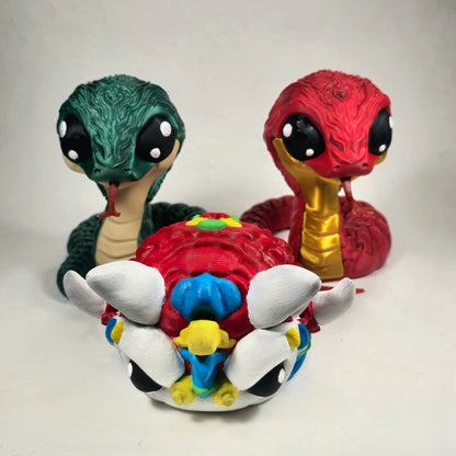 Good Luck Year of the Snake Figurine | Hand-Painted & Original Design