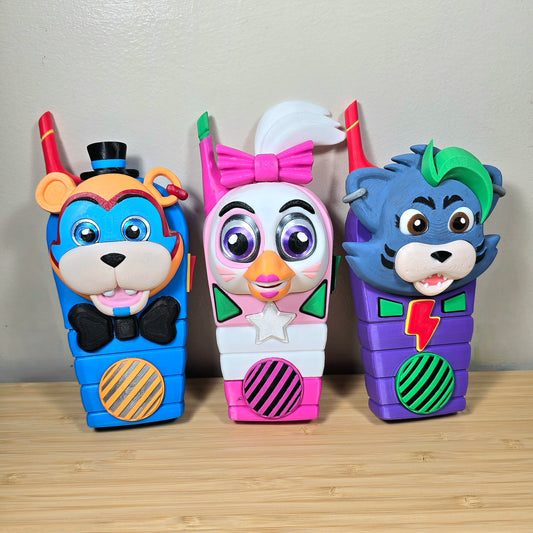 Roxy, Freddy & Chica Walkie Talkie | Video Game Cosplay Prop