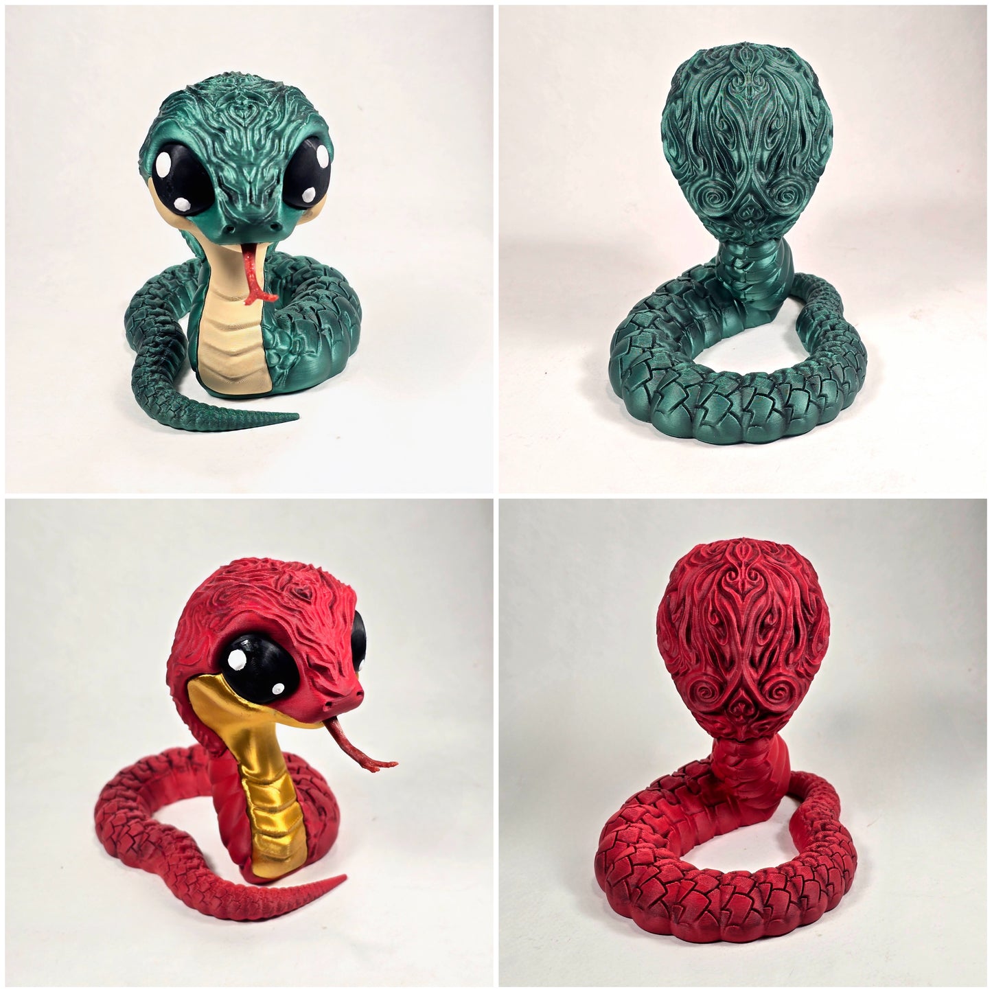 Good Luck Year of the Snake Figurine | Hand-Painted & Original Design