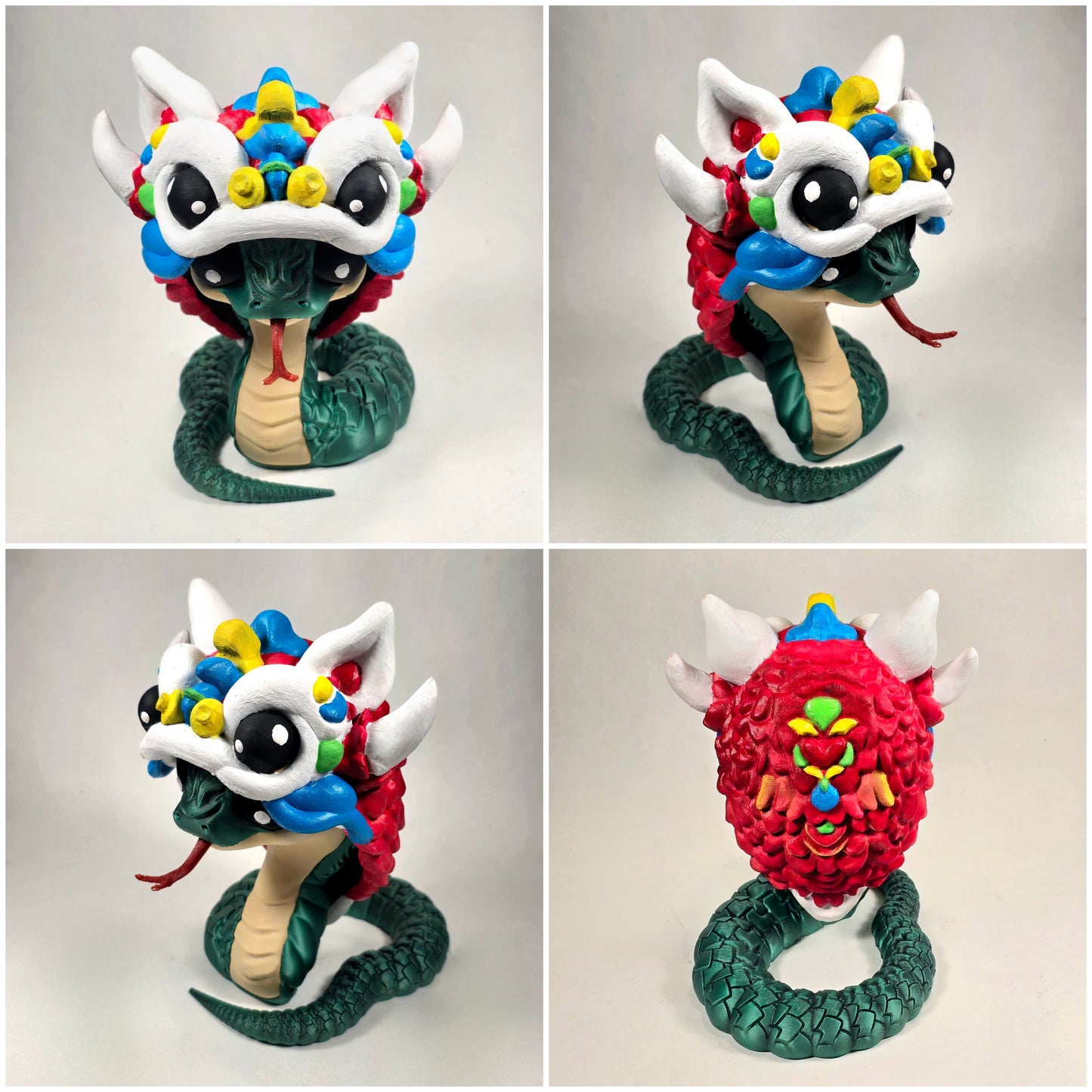 Good Luck Year of the Snake Figurine | Hand-Painted & Original Design