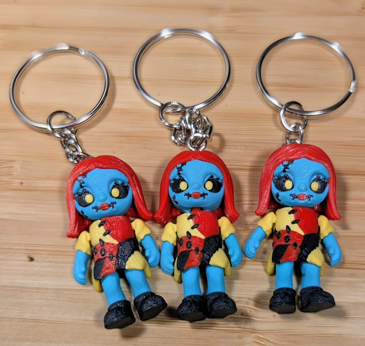 Oogie, Sally & Pumpkin Jack Mini Keychains