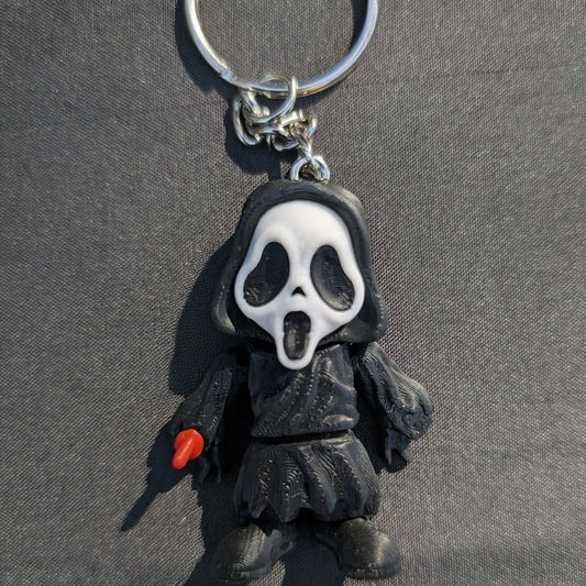Scary Scream Mask Mini Keychain