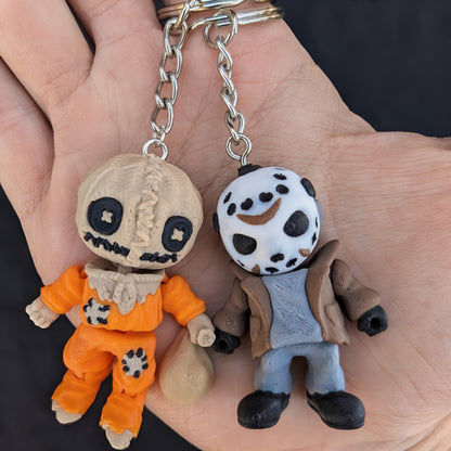 Halloween Slasher Mini Keychains | Horror Movie-Inspired Charms