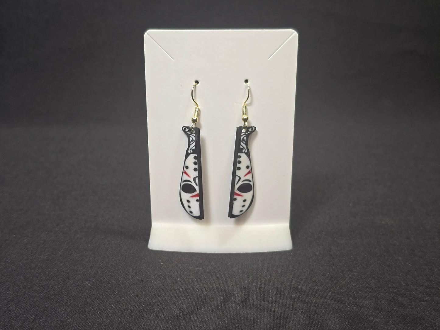 Horror Themed Earrings, Slasher Film Earrings, Halloween Jewelry