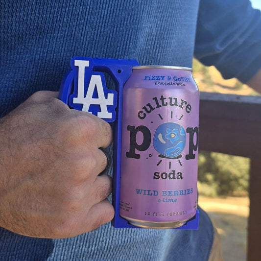 Snap-N-Handle | Customizable Team and Designs | Beer and Pop Can Holder