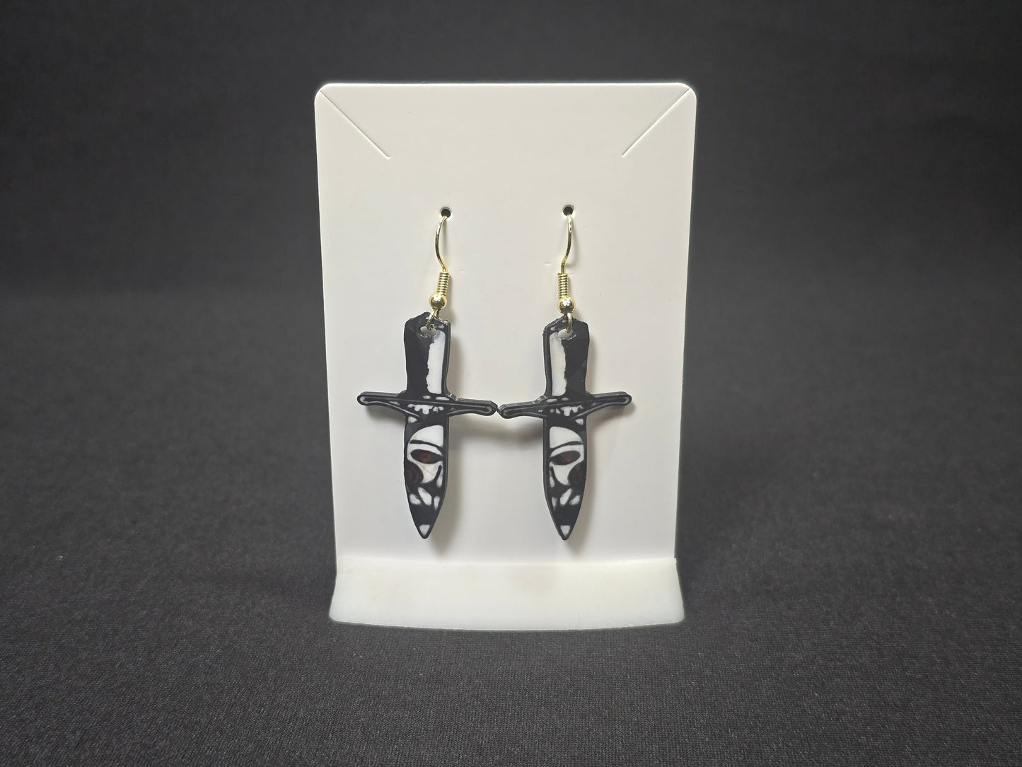 Horror Themed Earrings, Slasher Film Earrings, Halloween Jewelry