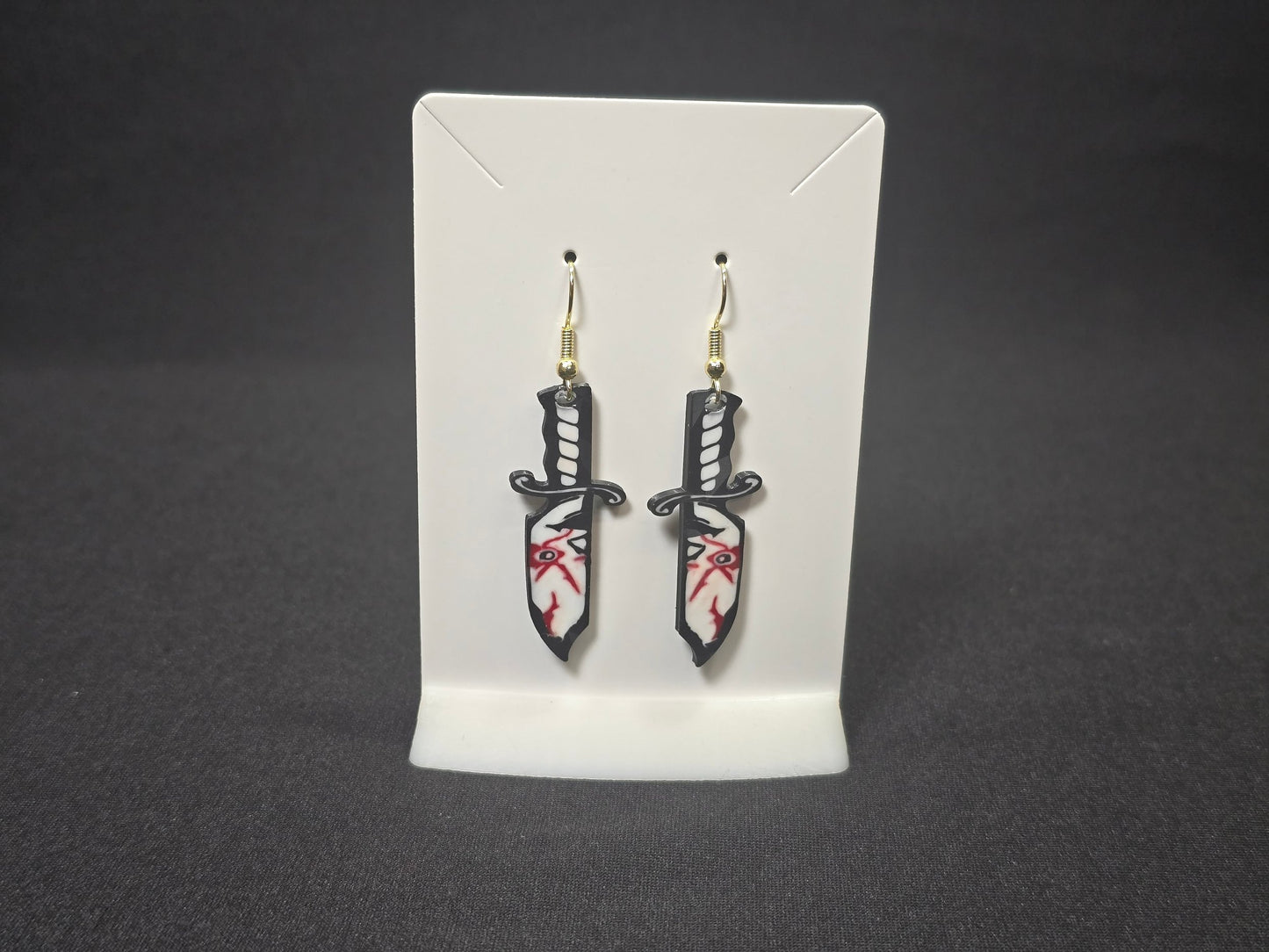 Horror Themed Earrings, Slasher Film Earrings, Halloween Jewelry