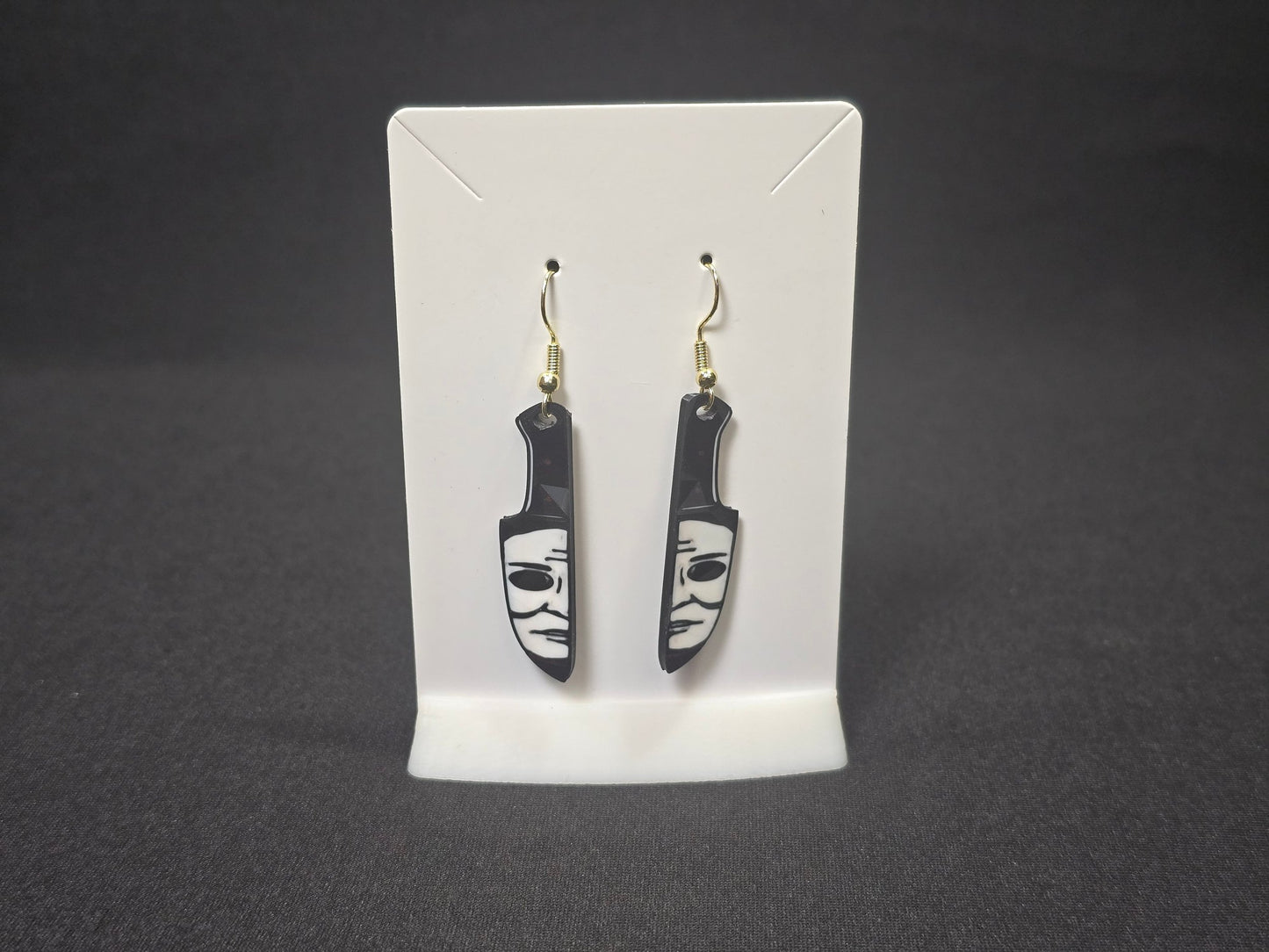 Horror Themed Earrings, Slasher Film Earrings, Halloween Jewelry