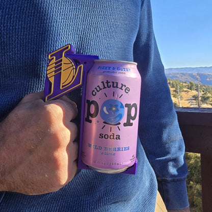 Snap-N-Handle | Customizable Team and Designs | Beer and Pop Can Holder