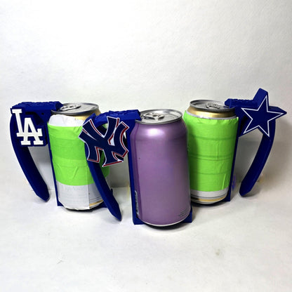 Snap-N-Handle | Customizable Team and Designs | Beer and Pop Can Holder