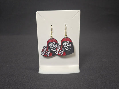 Horror Themed Earrings, Slasher Film Earrings, Halloween Jewelry