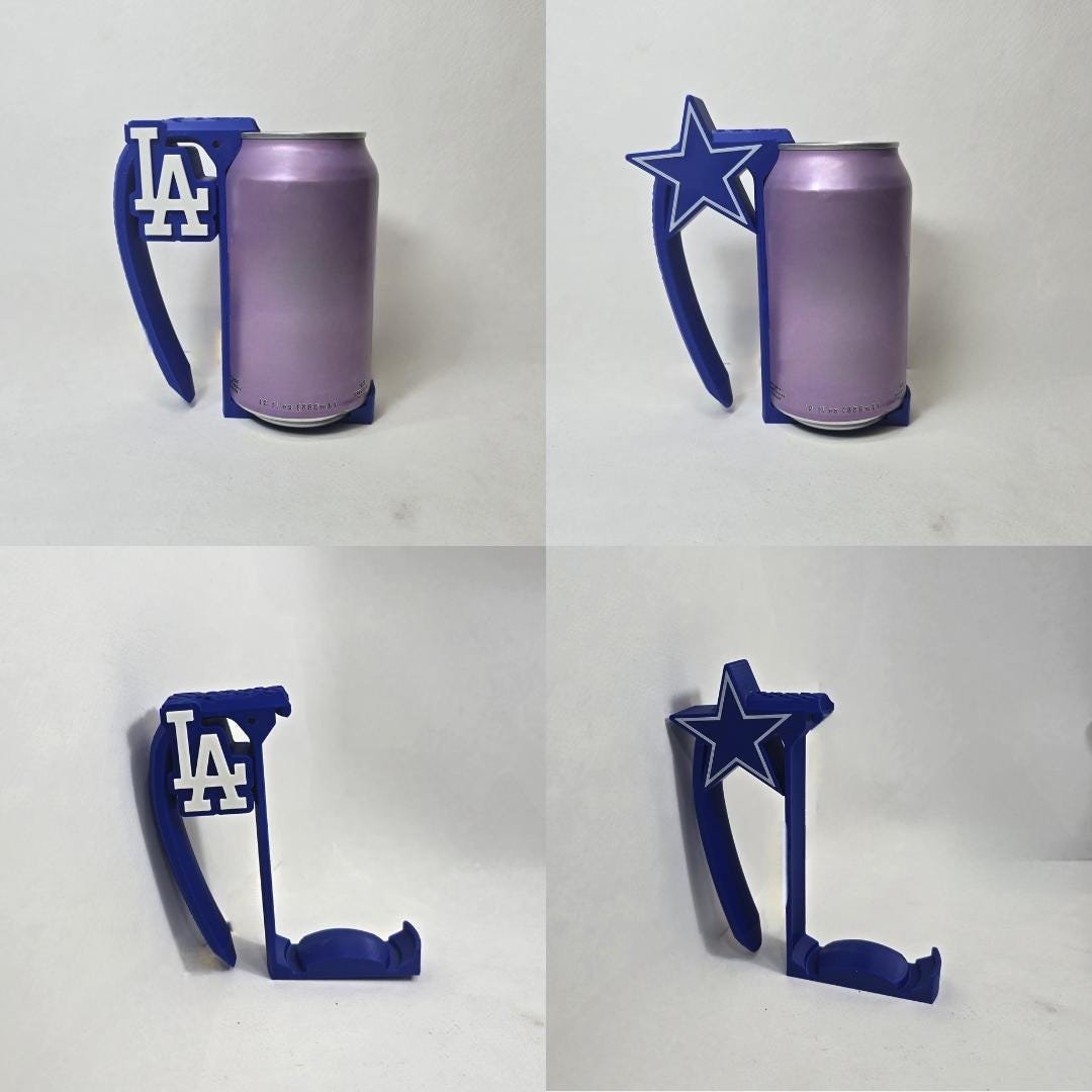 Snap-N-Handle | Customizable Team and Designs | Beer and Pop Can Holder