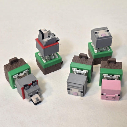 Sheep, Wolf, Pig | MC Keycap Clicker Toy