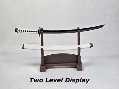 Three-Blade Katana Set | Mini & Large Sizes | Anime-Inspired Display Swords with Optional Stand