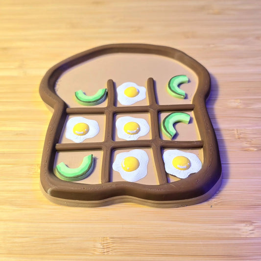 Avocado & Egg Toast Tic-Tac-Toe