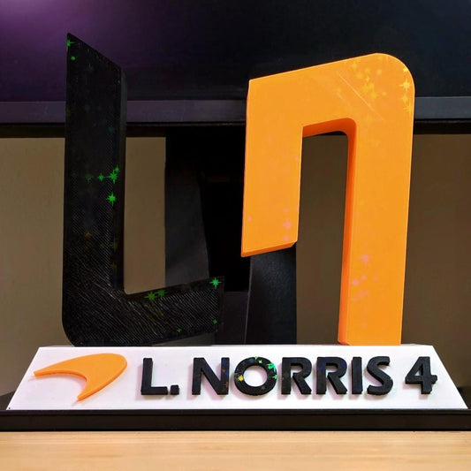 Lando Norris F1 Inspired Desk Display – 3D Printed Fan Art Tribute