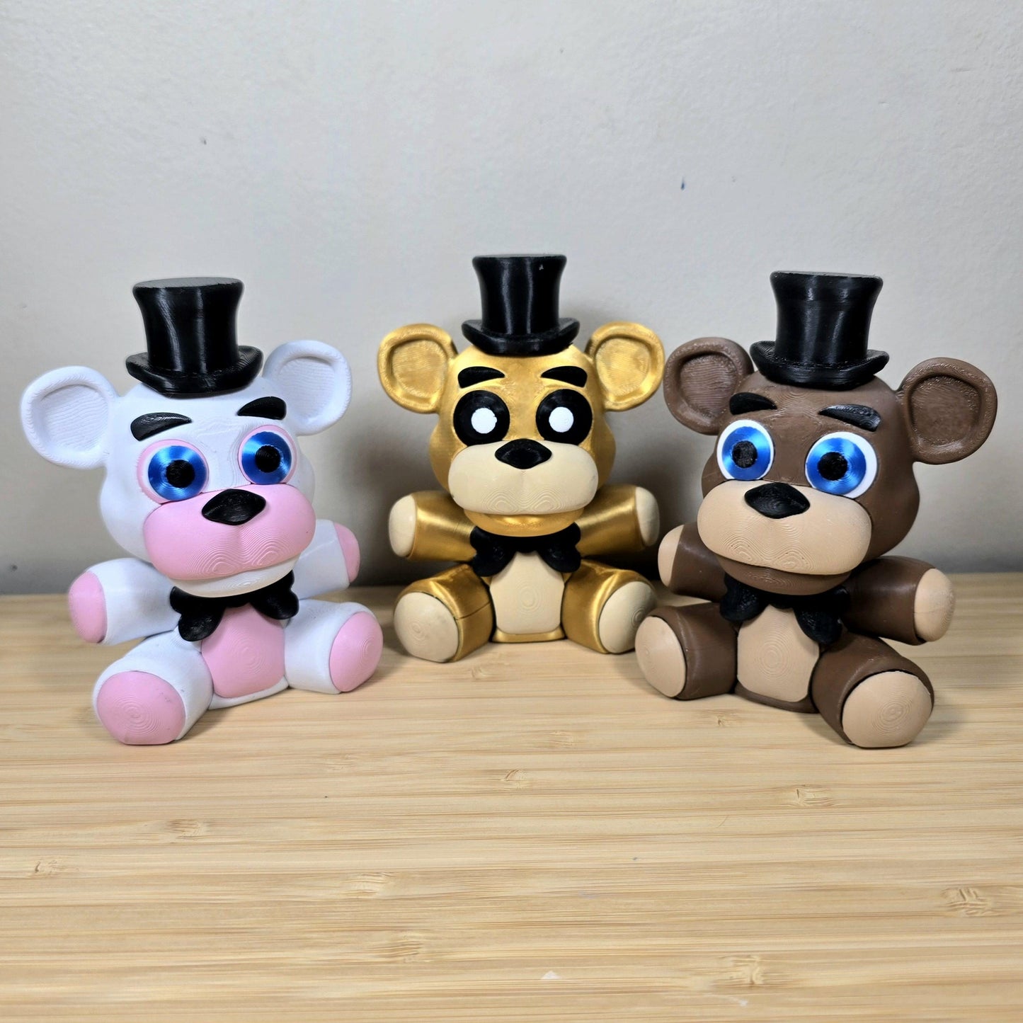 Freddy, Foxy 3D Printed Plush (Golden Freddy, Funtime Foxy, Funtime Freddy)