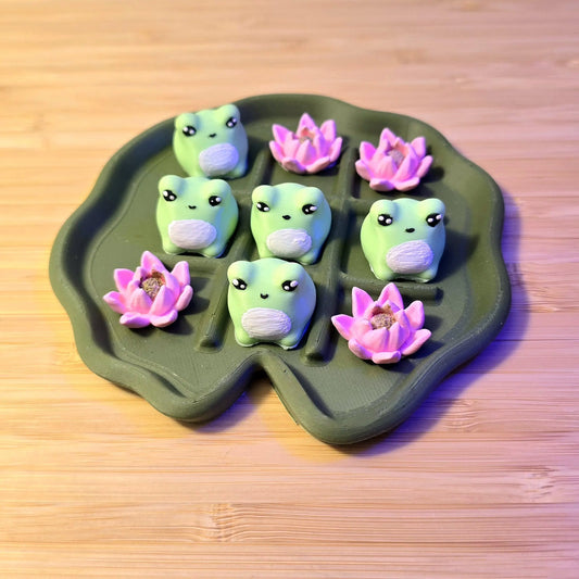 Frog & Lily Pad Tic-Tac-Toe Game