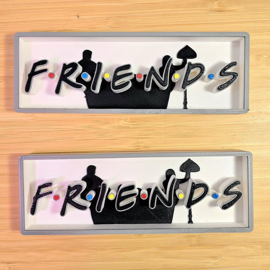 Friends-Inspired 3D Logo Wall Decor