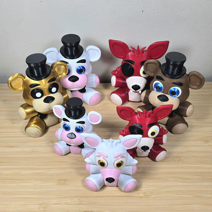 Freddy, Foxy 3D Printed Plush (Golden Freddy, Funtime Foxy, Funtime Freddy)